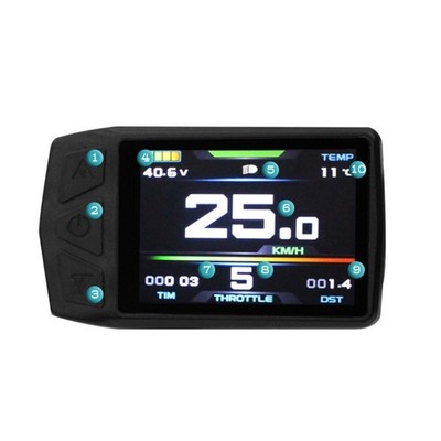 Farb LCD Display Bildschirm für Elektrofahrrad TF01U mit 5 Pin SM