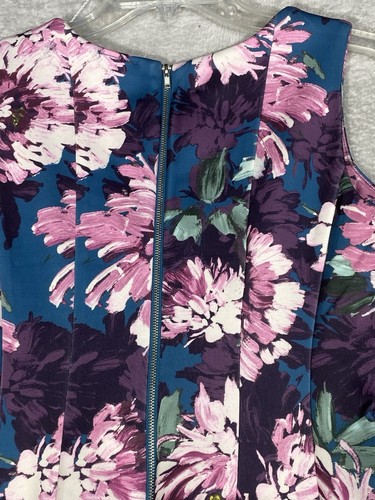 New J. Taylor Sleeveless Fit ‘N Flare Dress Size 8 Floral Pleated Back Zip NWT - Picture 16 of 17