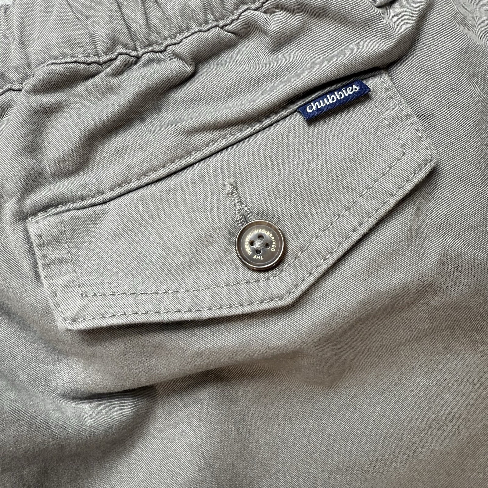 Chubbies Shorts Mens Size XL Grey Regular Fit 7" Inseam Chino