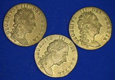 3x George III gaming tokens half guinea spade Good Old Days 1788         [34660]
