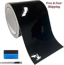 Chrome Delete Vinyl Wrap Kit High Gloss Black Out Window Door Trim 4in X 30ft