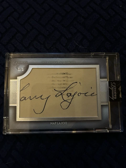 2017 Topps Dynasty Nap Lajoie 1/1 Cut Auto HOF