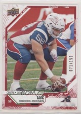 2019 Upper Deck CFL Red 71/150 Luc Brodeur-Jourdain #93 ex5