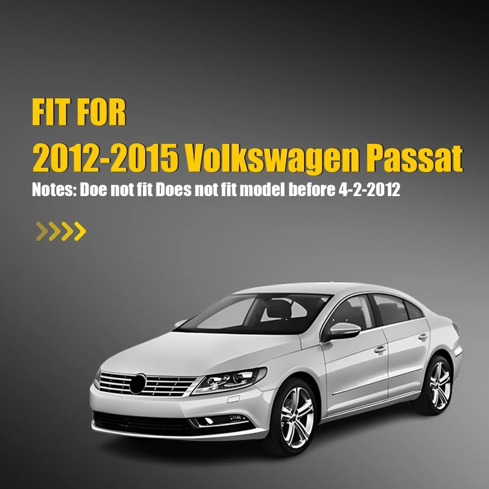 Espejo retrovisor de puerta de vidrio térmico para Volkswagen Passat 2012-2015 lado del conductor VW1324103 Foto 4 de 4