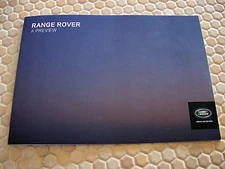 LAND ROVER RANGE ROVER PREVIEW PROMOTIONAL SALES BROCHURE 2013 USA EDITION