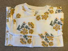 New Girls 6-14 Carter's One-Piece Fleece Footed Pajamas-Floral