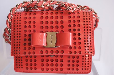 New Salvatore Ferragamo Women's Bag Ginny Crossbody Clutch 