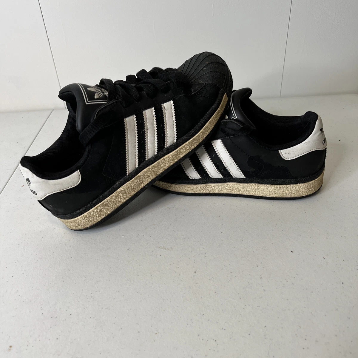 Adidas Superstar Shell Toe Shoes Black White