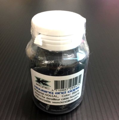 gobike88 KCNC Shift Housing Open End Caps, 4mm, 150pcs/bottle, Black, N15X