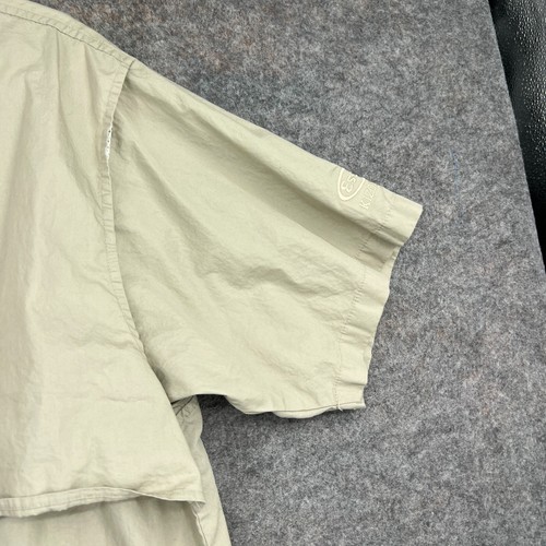 Columbia PFG Shirt Mens Large Beige Button Up Fishing Outdoors Camp Vented - Picture 8 of 13