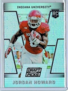 JORDAN HOWARD 2016 Prizm Draft SILVER ROOKIE RC #190 Dolphins