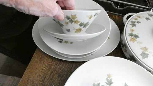 Eschenbach Bavaria Germany Green Leaf China 69 PCs, 7 with 7 Pc Sets FreeShiping - Picture 17 of 18