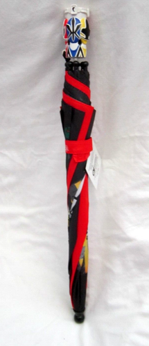 Kid's Unisex 27" Power Rangers Megazord Power Red&Black licensed Umbrella!New! - Picture 4 of 5
