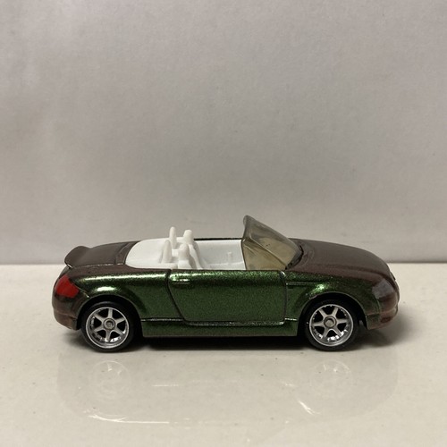 Matchbox CUSTOM PAINT JOB W/REAL RIDERS Green Audi TT Roadster Convertible - Picture 2 of 6
