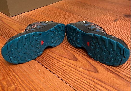 Salomon Trail Running Shoe Kids 2 Hiking Sneaker XA Pro 3D CSWP Blue Waterproof
