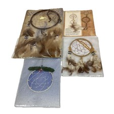 Lot Of 4 Lakota US Native American Legend Of The Dreamcatcher Decoratios 