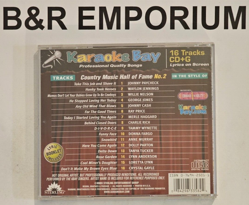 Karaoke Bay 2-CD Lot - Country Music Hall of Fame + Country Music Hall of Fame 2 - Picture 6 of 6