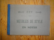 Catalogue "Walnut style furniture" - table & bed - FRANCE 1925 - EFF Valencia