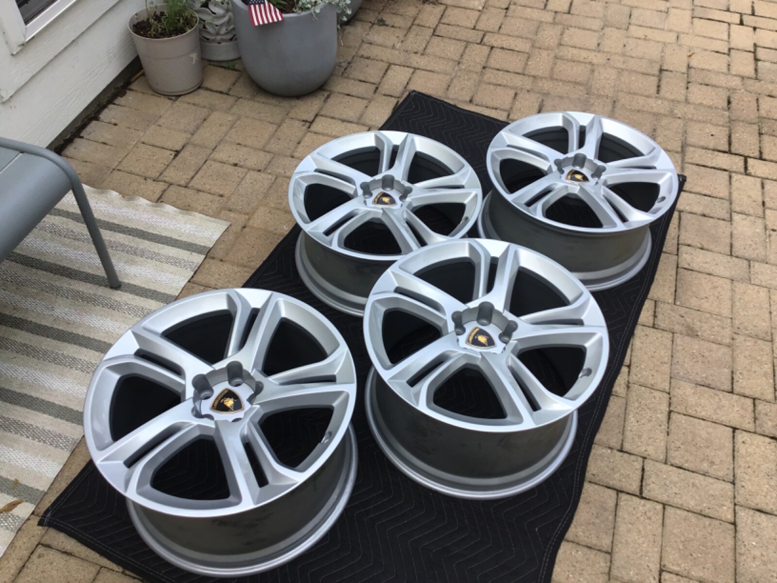 LAMBORGHINI GALLARDO APOLLO WHEEL WHEEL SET IN SILVER