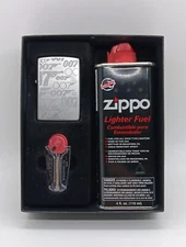 Zippo James Bond 007 Gun Logo 48735 Lighter, Flints, & Lighter Fluid Gift Set 