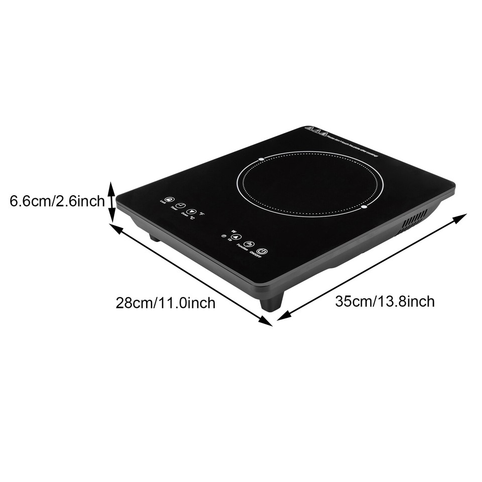 Portable Digital 1800W Electric Induction Cooktop Countertop Stove