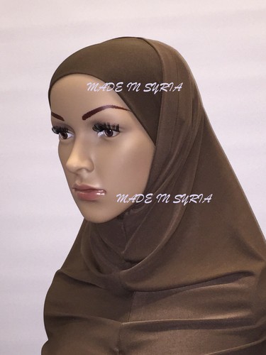 Part of 2 Lekra Plain Hijab Muslim Head Cover Scarf Cap Islam حجاب ليكره قطعتين - Picture 15 of 15