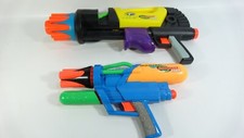 Nerf SuperMAXX 3000 Yellow 1996  SuperMAXX 1500 1997 Air Blasters - UNTESTED