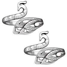 2 Pack Adjustable Knitting Loop Crochet Loops Yarn Guide Finger Holder Ring