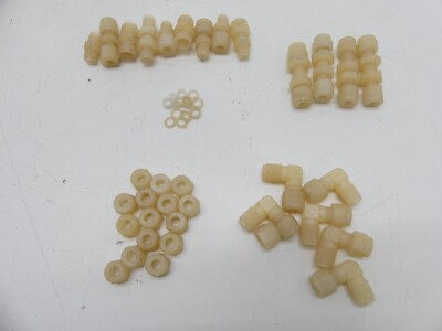 Assorted Set of 1/4'' Plastic Ferrule Compression Fittings and Inserts