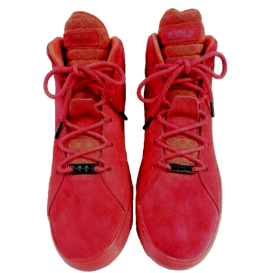 NIKE LeBron 12 NSW Lifestyle QS Sz 12 Challenge Red Suede 716417 