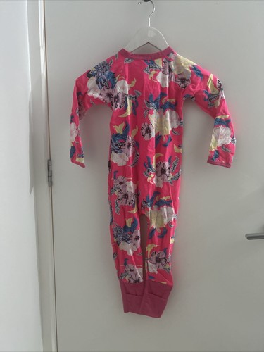 bonds zip wondersuit hibiscus flowers sz 3 bnwt (a21 - Picture 4 of 4