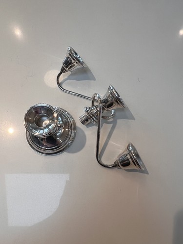 International Silver Silver Plate 3 Arm Candelabra Screws Off To Be 1, Tabletop - Picture 7 of 8