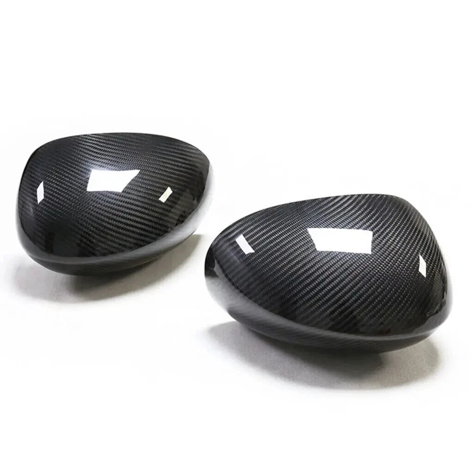 Real Carbon Fiber Side Mirror Cover Caps Add on For Dodge Challenger 2009-2022 - Image 4 of 4