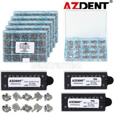 AZDENT Dental Orthodontic Metal Brackets Braces MIM Mini Roth MBT 022 345 Hooks