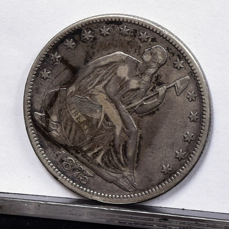CCクリーム satomin, 1875-CC Liberty Seated Half Dollar - XF Details, Cleaned w/ Damage