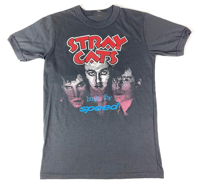 Stray Cats Shirt - Built For Speed Concert Black All Size T Shirt AC837
