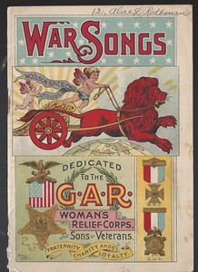 GAR Song Book for Reunion's 33 pages of Music and Engravings
