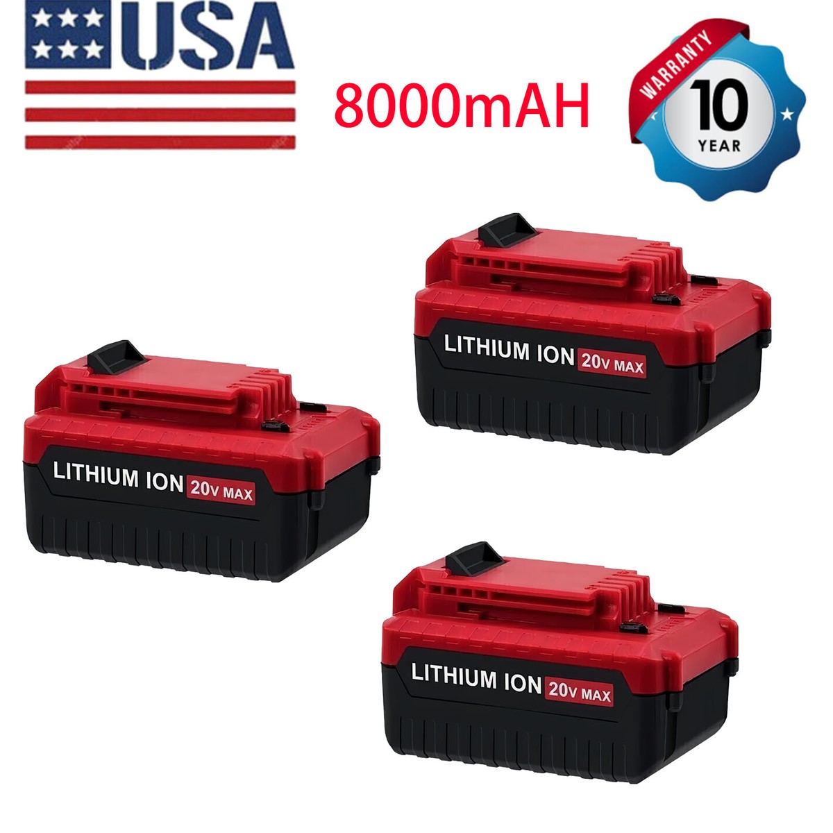 Pack 20V PCC670B PCC700B For Porter Cable 20Volt Battery