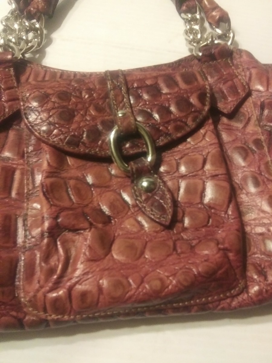 Roberta Gandolfi Purple Snake Tote Leather Purse Bag | eBay