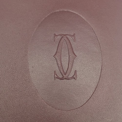 Authentic CARTIER PARIS 'Unused' Must De Cartier Wallet Leather Burgundy - Picture 18 of 19