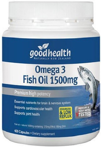 Good Health Omega 3 Fish Oil 1500mg 400 