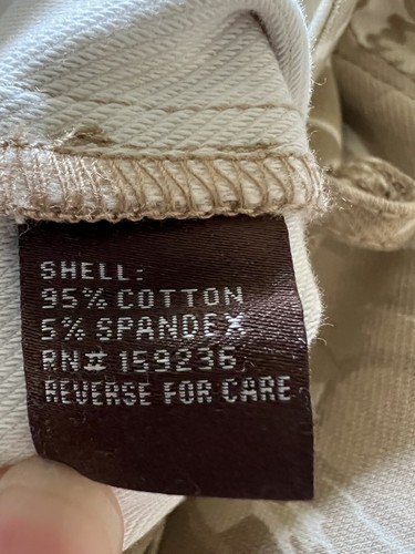 NWT J. McLaughlin Lexi Stretch Skinny Jean Tan Beige Floral Stretch Preppy 6 - Picture 6 of 7