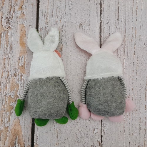 9.5" Spring Gnomes Set of 2 Cute Plush Home Decor NEW - Picture 8 of 8