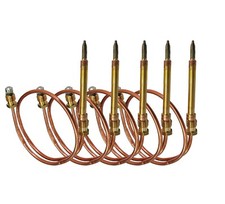 5 x PARRY 4.0.301.0037 GAS THERMOCOUPLE SLIM PUSH IN BODY FOR GRIDDLE HOT PLATES