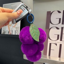 Soft Plush Keyring Pendant Bag Chain Charm Cute Furry Pendant Key Chains Decor