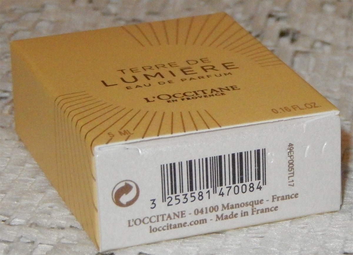 L'OCCITANE TERRE DE LUMIERE EAU DE PARFUM MINI TRAVEL SPLASH