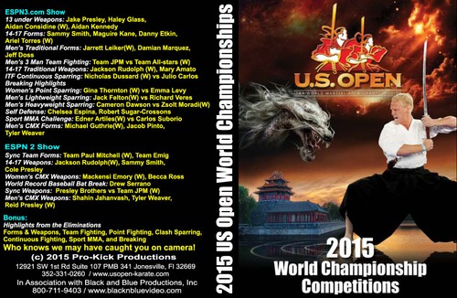 2015 U.S. Open World Karate Championships 2 hours DVD - Imagen 2 de 2