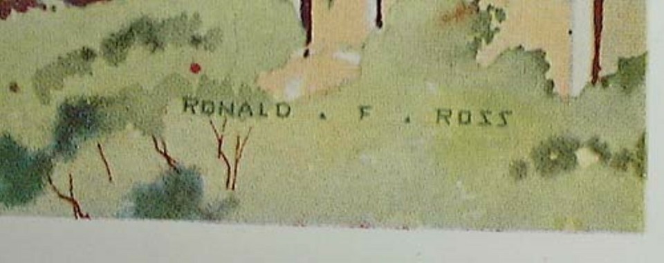 Lithograph by Ronald F. Ross. (Print) (4257) | eBay