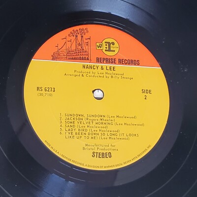 Nancy Sinatra & Lee Hazlewood Jackson 1968 stereo LP Reprise RS