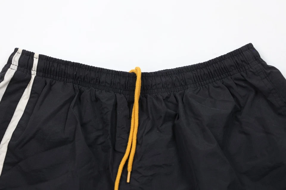 Pantalones Cortos De Colección Años 90 Nautica Sport Tech Para Hombres Medianos Desteñidos Deletrear Sobre la Rodilla Negros Foto 2 de 4
